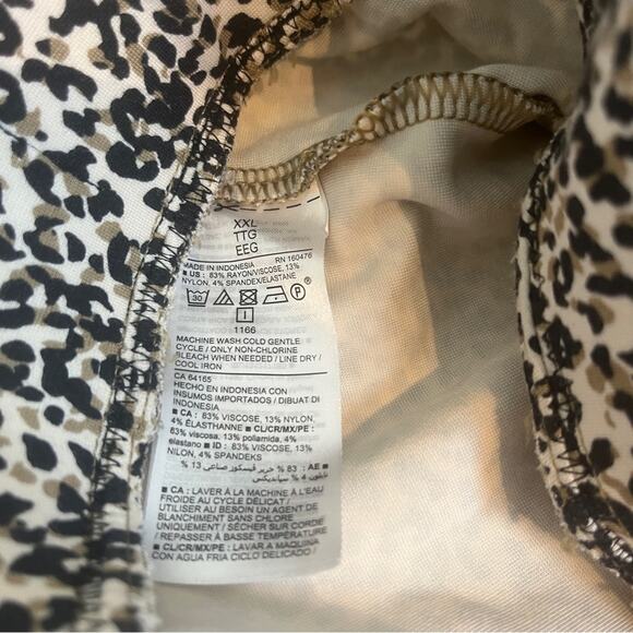 OLD NAVY Leopard Print XXL Stevie High Rise Stretch Legging Pant Ankle Crop Plus - Picture 8 of 8